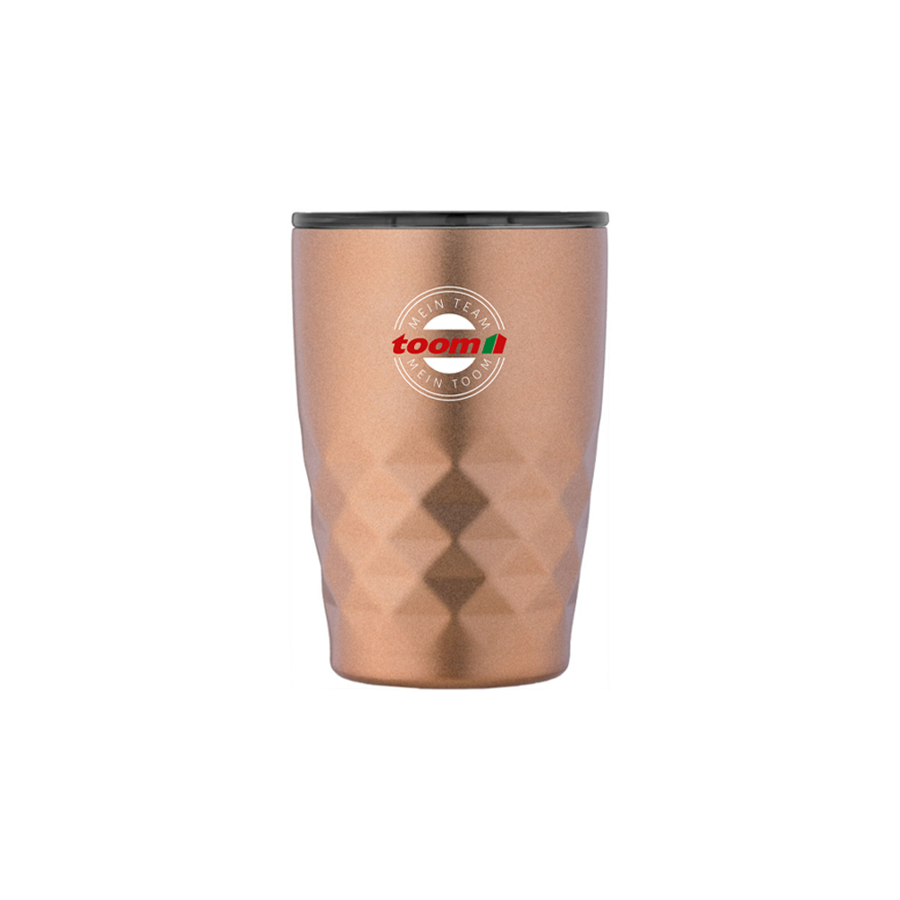 toom Geo 350 ml -Vakuum Isolierbecher - kupfer Stahl, Flasche, Tasse, Glas, Einwegbecher