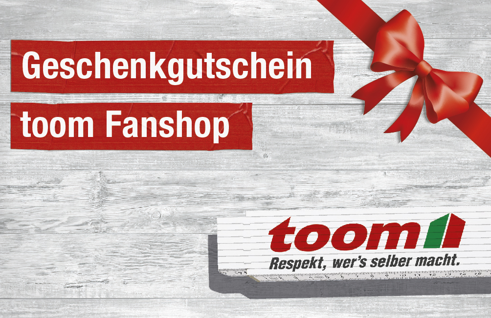 Geschenkgutschein toom Fanshop Geschenkgutschein toom Fanshop