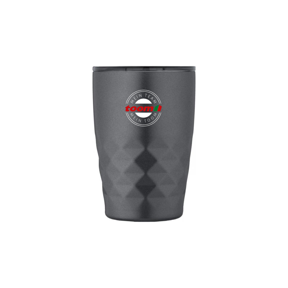 toom Geo 350 ml -Vakuum Isolierbecher - dunkelgrau Stahl, Flasche, Tasse